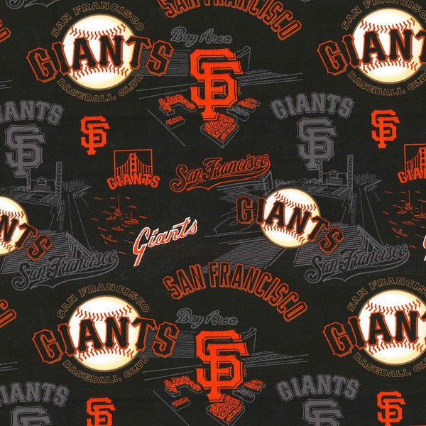 MLB SAN FRANCISCO GIANTs Orakel Park Print Baseball 100% Baumwolle lizenziertes Material Handwerk, Quilts, Wohnkultur