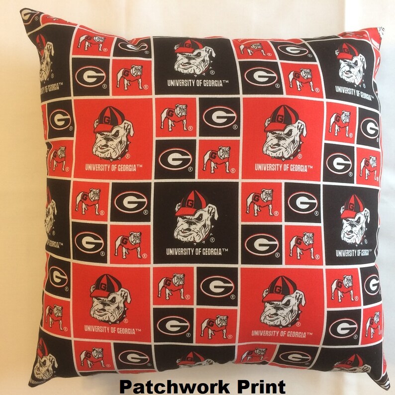 NCAA BULLDOGS Complete 15 College Throw Pillow Etsy