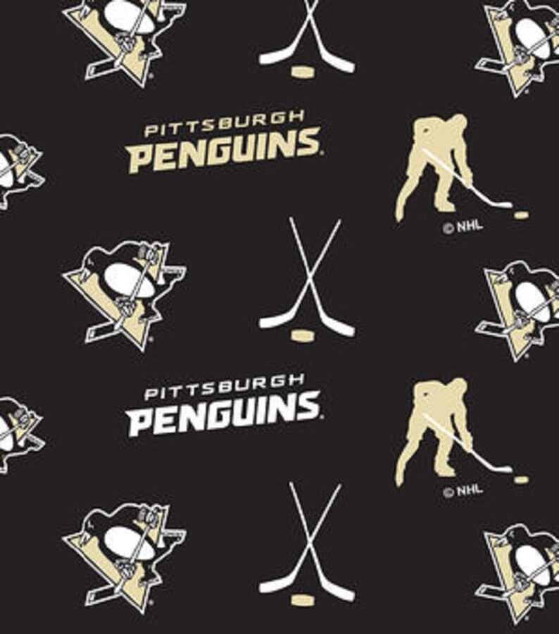 NHL Licensed Hockey Fleece Fabric REMNANTS Material 58 X Etsy