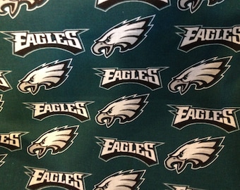 NFL PHILADELPHIA EAGLES Football 100% cotton fabric material you choose length licensed Crafts, Quilts, Home Decor