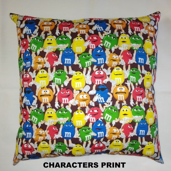 M&m's Mars Candy Complete Throw Pillow Collectible 