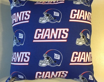 NFL New York Giants Football Throw pillow, sports fan, decorative pillow, gift, pillow cover, man cave, offical fabric