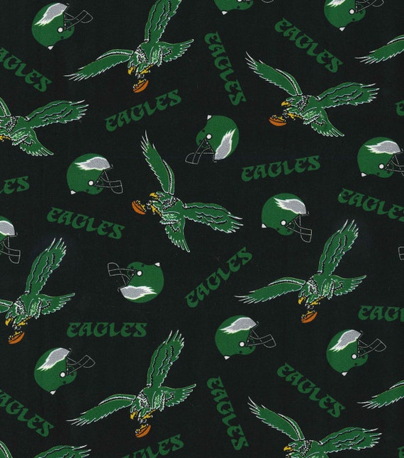 Nfl Philadelphia Eagles Throwback Print Football 100 Cotton Etsy