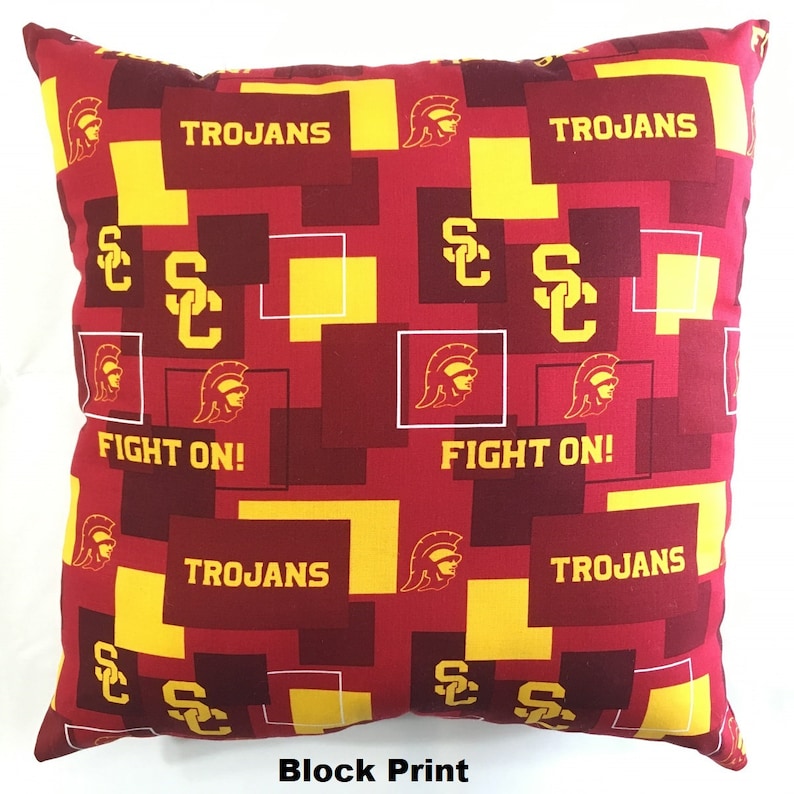 NCAA USC Trojans College Throw pillow sports fan decorative | Etsy