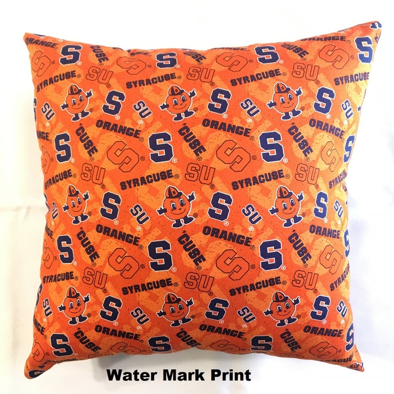 NCAA Syracuse Orange college Throw pillow sports fan | Etsy