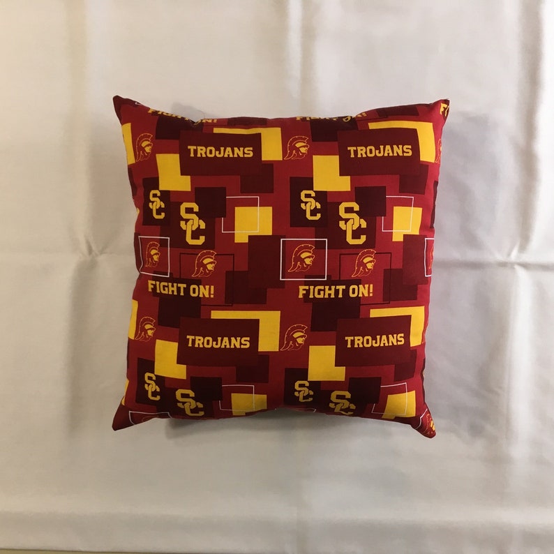 NCAA USC Trojans College Throw pillow sports fan decorative Etsy
