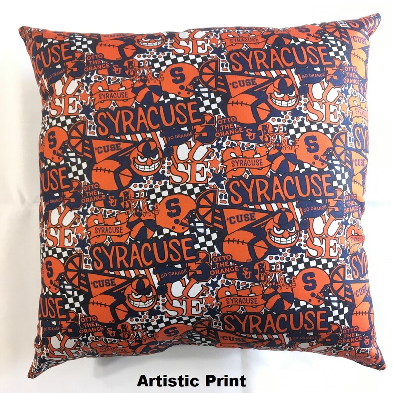 NCAA Syracuse Orange college Throw pillow sports fan Etsy