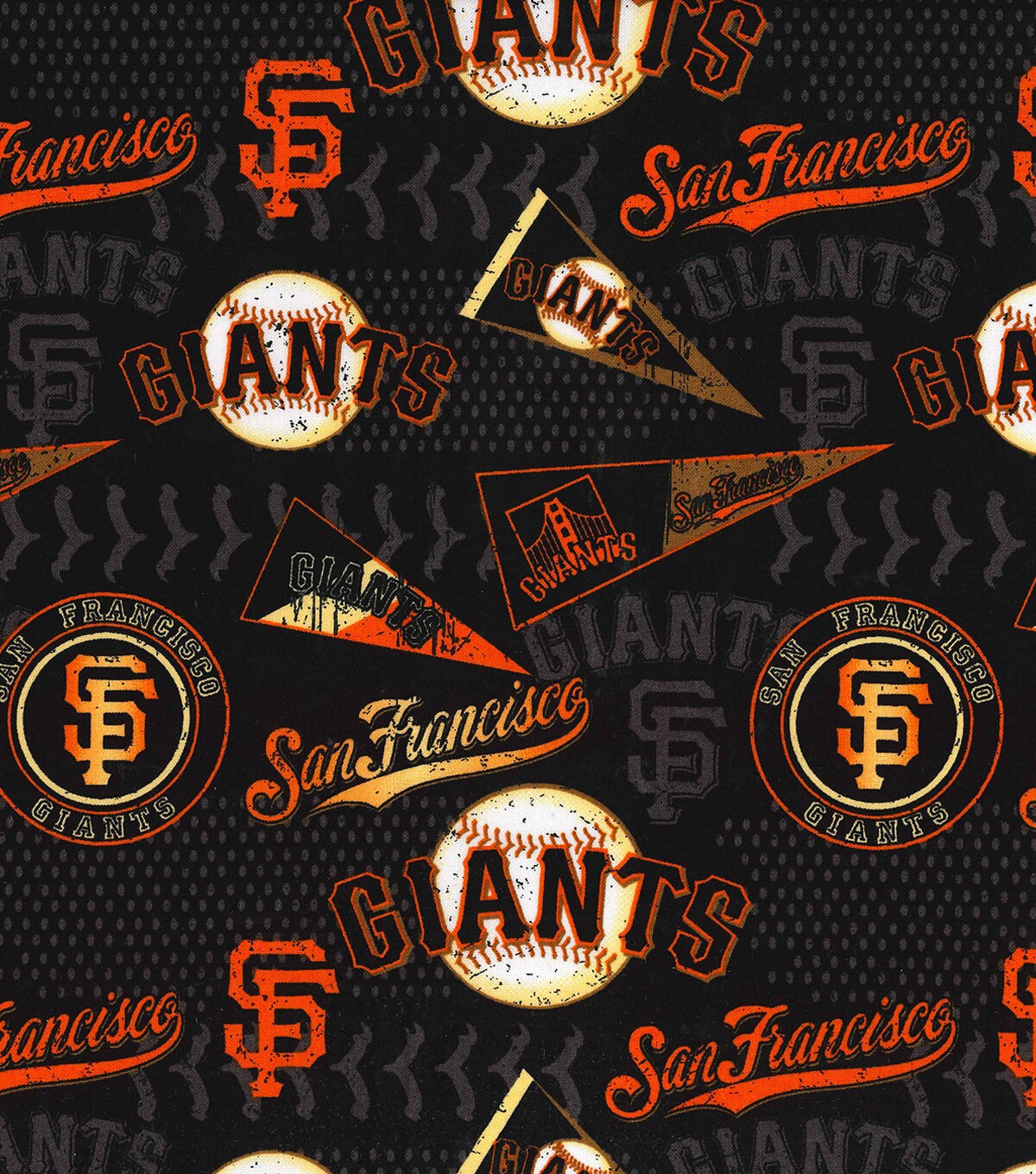 San Francisco Giants Baseball Fabric 100/% Cotton  Ships in 1 Business Day
