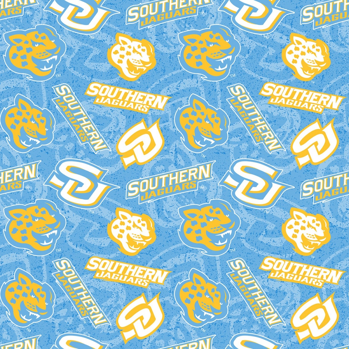 NCAA SOUTHERN UNIVERSITY Jaguars Watermark Print Football 100% - Etsy