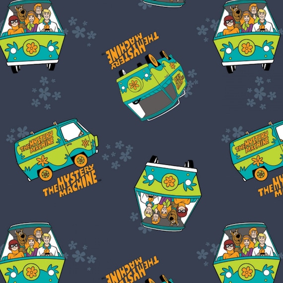 SCOOBY DOO the Mystery Machine Allover Print 100% Cotton | Etsy
