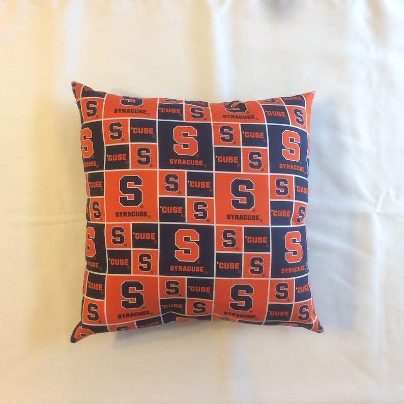 NCAA Syracuse Orange college Throw pillow sports fan Etsy