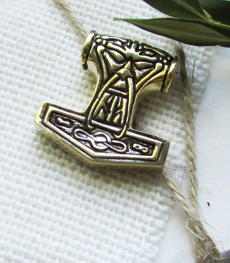 Hammer of Thor Bronze Necklace thor Hammer Pendant thor Etsy