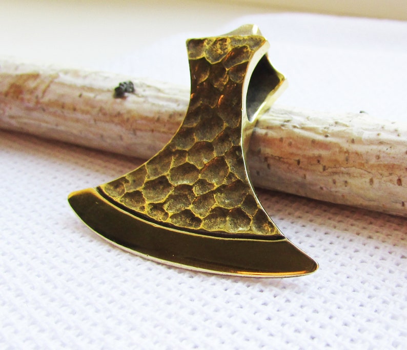 viking/'s axe mens pendant Big axe pendant bronze handcrafted