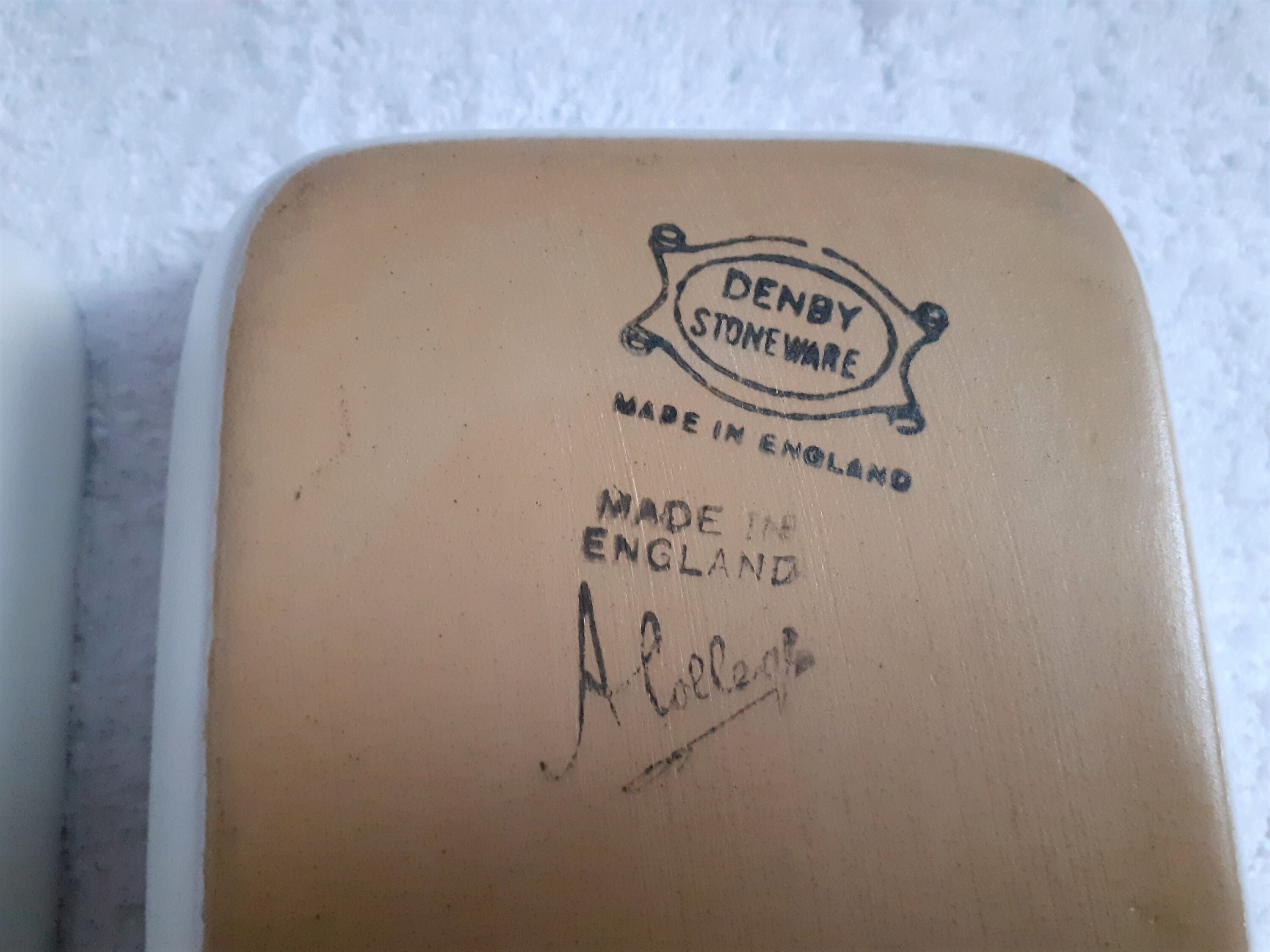 Pair of DENBY Pottery ' A.college ' Signed Serving Etsy UK