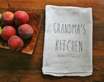grandma tea towel etsy