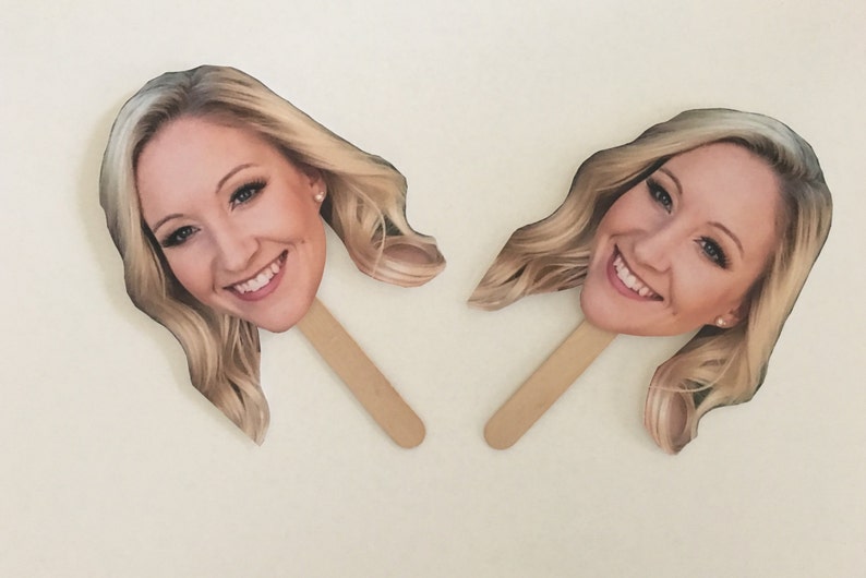 Bachelorette Photo Props Bridal Shower game Birthday Party Pictures on Sticks Bid Head prop Photo Booth Prop