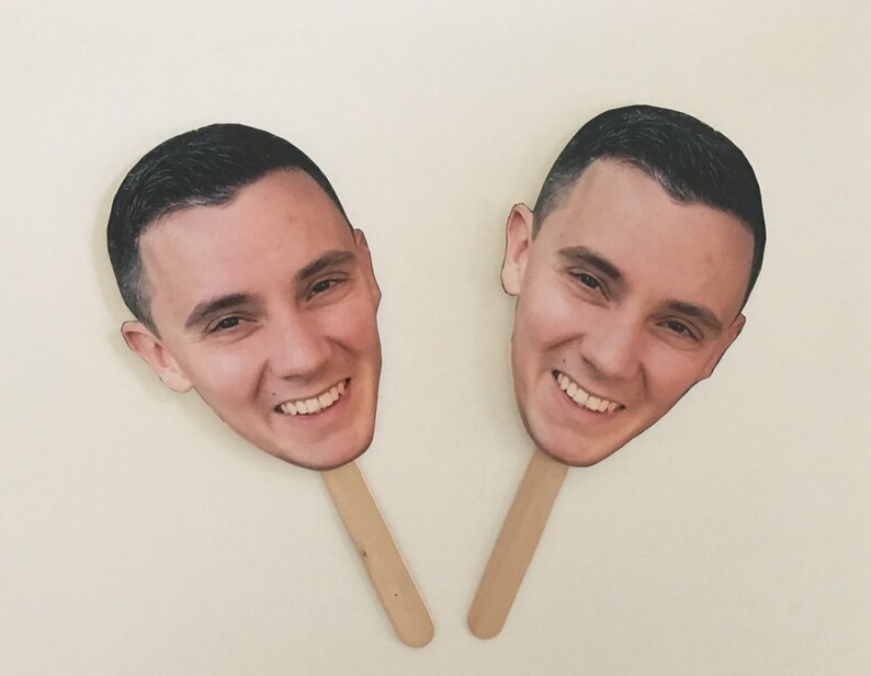 Bachelorette Photo Props Bridal Shower game Birthday Party Pictures on Sticks Bid Head prop Photo Booth Prop
