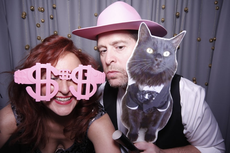 Pet Picture on Stick Wedding Photo Wedding Party Photo Pet Cat Photo Fun Photo -Picture on Stick Photo Booth Prop Wedding Favor