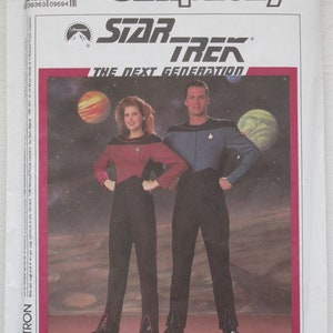STAR TREK NEXT GENERATION ~ LADIES RED JUMPSUIT SM 8-10