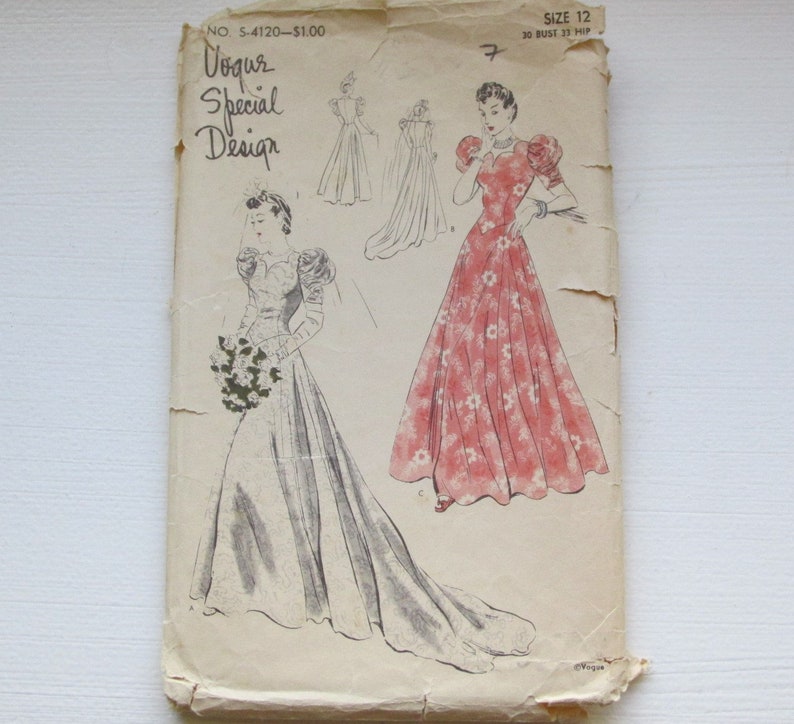 1940s Vogue Wedding Dresses