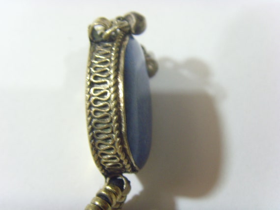 Turkmen tribal pendants lapis lazuli Wedding brid… - image 3