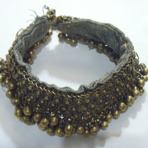 Antique Tribal Anklet with Bells: Central Asia Belly Dance Jewelry