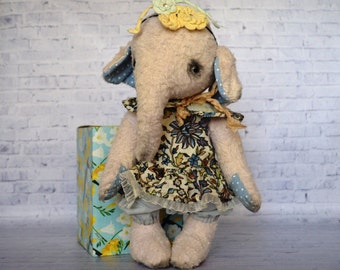 Interior decor, collectible handmade elephant, an original gift for any occasion.
