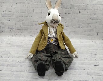 Interior decor, handmade bunny is an original gift for any occasion.