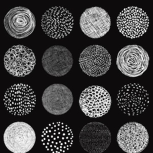 White texture circle clipart, Chalkboard hand drawn doodle circle clip art, Round shaped scribble clipart sketch  grunge tag label ink