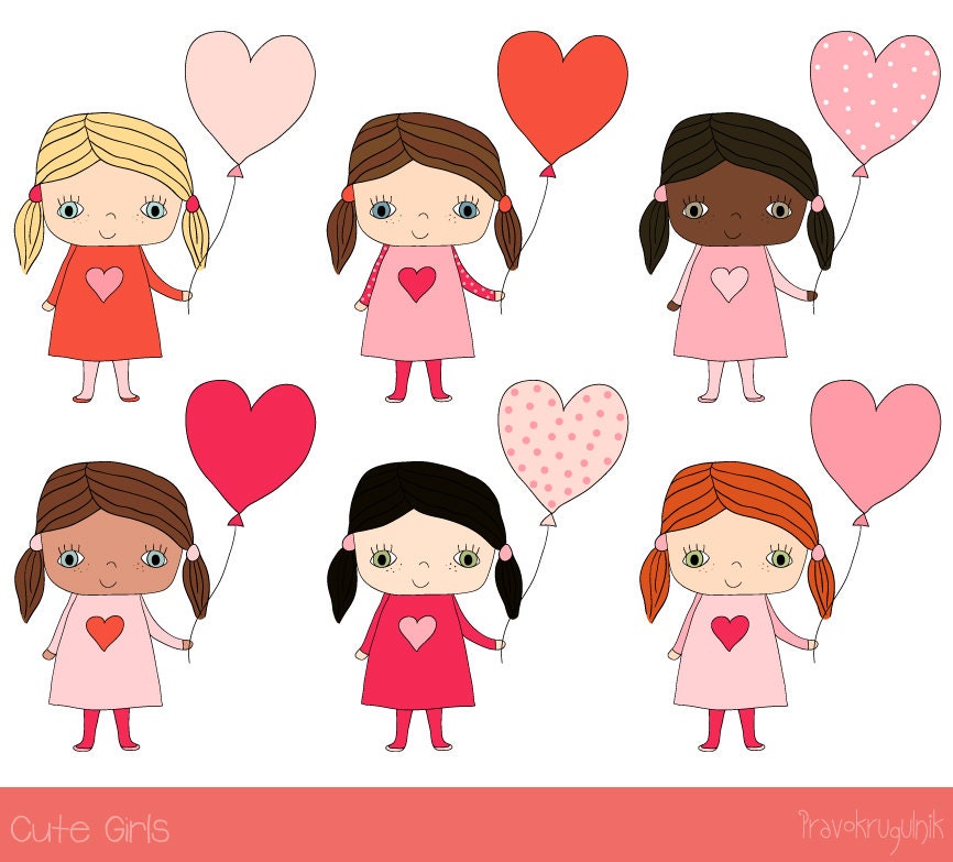 Watercolor Valentine Heart Clipart, Colourful Hearts, Kids Spring Clip Art,  Hand Painted Hearts DIY Valentines 