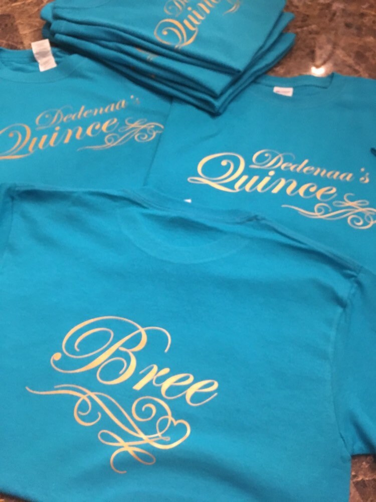 Quinceanera Shirt Quince 2017-15th birthday-Personalized | Etsy