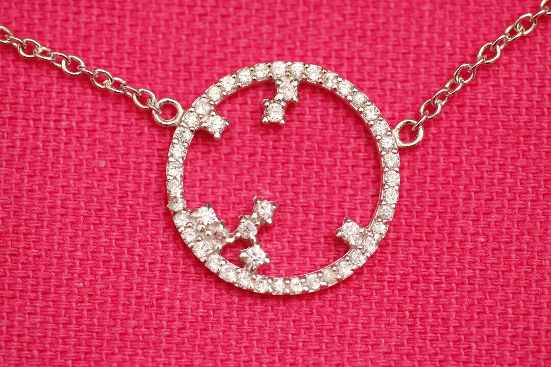 Collier Chaîne Empilable En Argent 925 Plaqué Or Avec Zircon Cubique