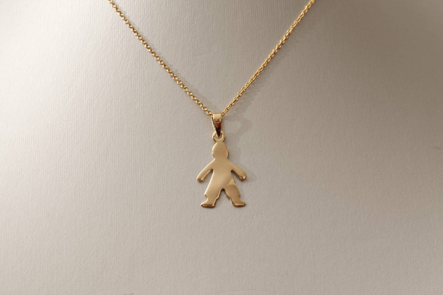 Pendentif Cœur Avec Chérubin - Plaqué Or Jaune - Occasion