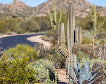 9 ft Saguaro Cactus Desert Landscaping, Zeroscaping, Xeriscape, Drought Resistant, No Maintenance, Yard Art, Sculpture- FREE Shipping