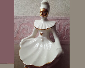 Antique Art Deco Porcelain Figurine - Pierrot & Pierrette