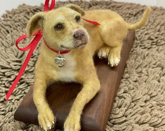 Made to Order - Needle Felted Dog Figure "Mini-Pup" Please contact seller first for your custom order.