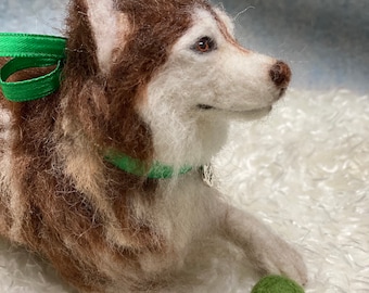 Made to Order - needle felted dog “Mini-Pup” Please contact seller first for your custom order