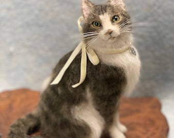 Made to Order - Needle Felted Cat ** please contact seller for your custom order** (price is for one cat)