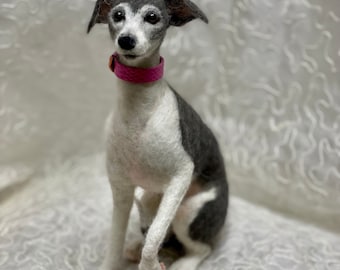 Made to Order - Needle Felted Dogs "Mini-Pups" using your dogs hair or wool Please contact seller first for your custom order.