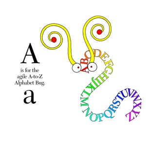 Erro do alfabeto. Esta é a letra A do meu livro Alpha Bugs. #alphabugs #DavidACarter #nurseryart #ilustraçãoinfantil #bugs #kidslit