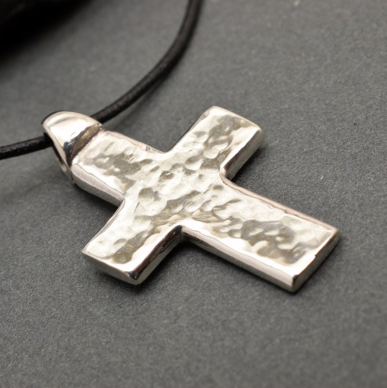 Pendentif Croix En Argent Sterling 925 - Zircones, 4.90g, 45mm, Neuf Avec Boîte Cadeau
