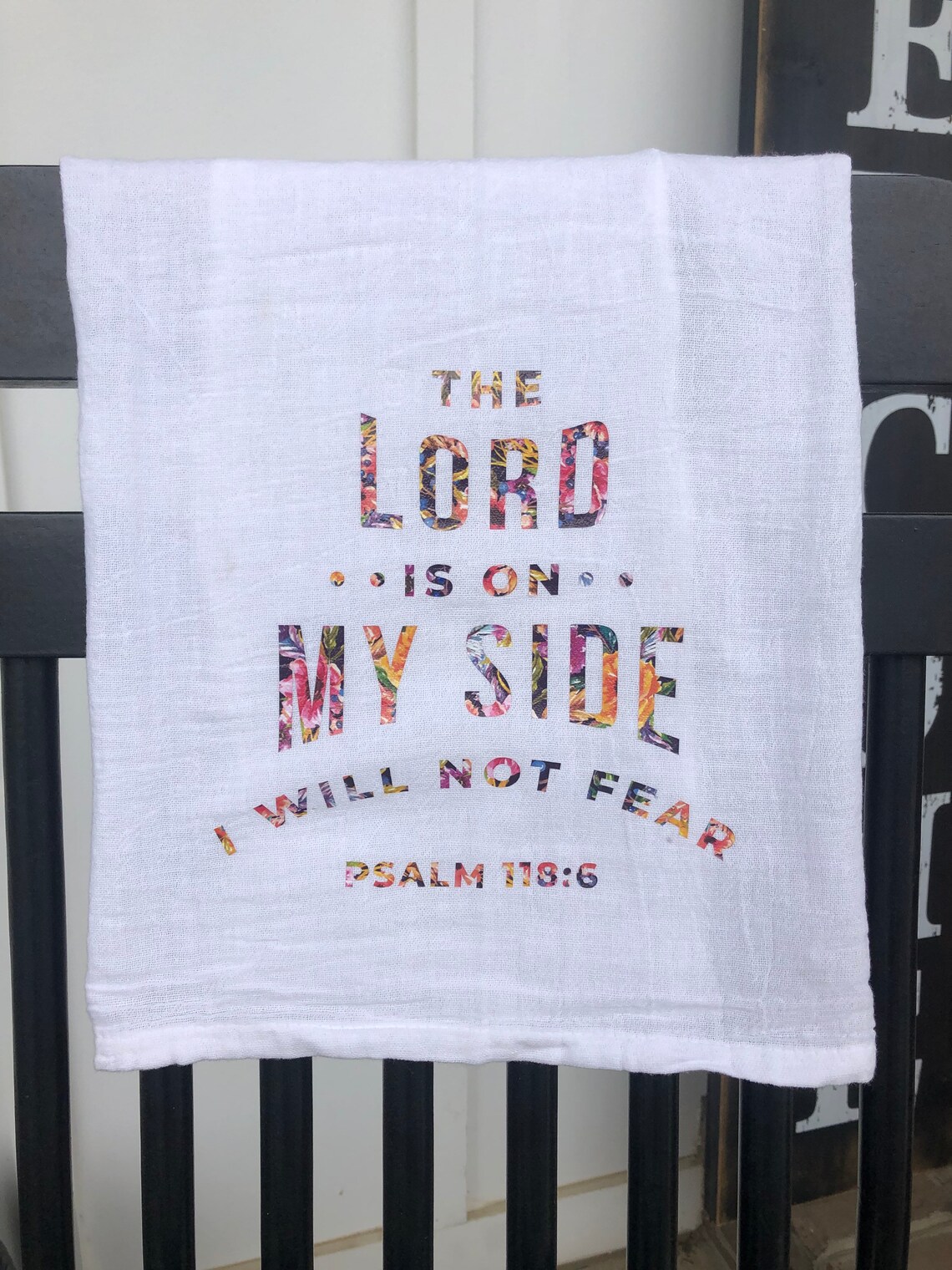 Bible Verse Tea Towel scripture kitchen towels flour sack Etsy