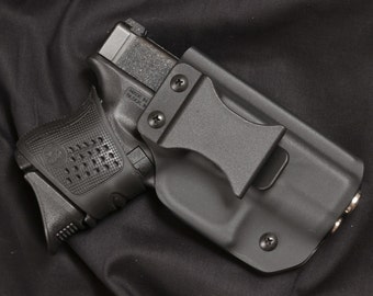 Kydex holster, Glock 26, & 27, Black, IWB, Right Hand