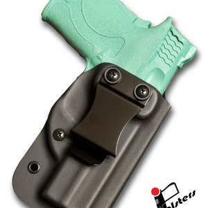 Kydex Holster, Smith & Wesson Shield 380EZ, IWB, Black, Right Hand