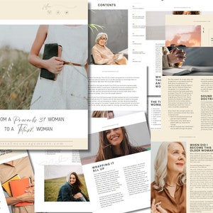 May include: A collage of images featuring women of different ages, with text about becoming an older woman and the importance of sound doctrine. The text includes the phrases "From a Proverbs 31 Woman to a Titus 2 Woman" and "When did I become this older woman?"
