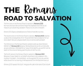 The Romans Road to Salvation Guide PDF download printable