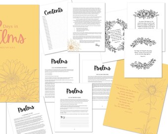 Psalm 23 Coloring Sheet Set PDF download printable ebook