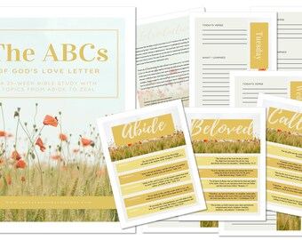 The Abcs of God's Love Letter Bible Study Ebook PDF | Etsy