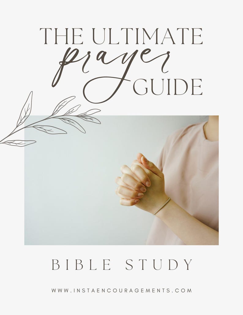 The Ultimate Prayer Guide Bible Study PDF Download Printable - Etsy
