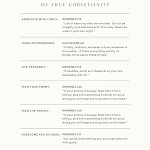 18 Characteristics of True Christianity Bible Study Guide PDF download printable image 5